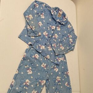 Blue Kids Pajamas with Bear Print